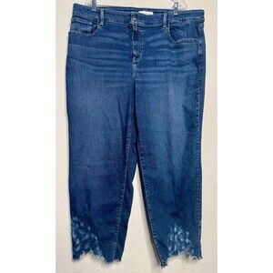 Lane Bryant signature fit high-rise girlfriend straight leg denim jeans